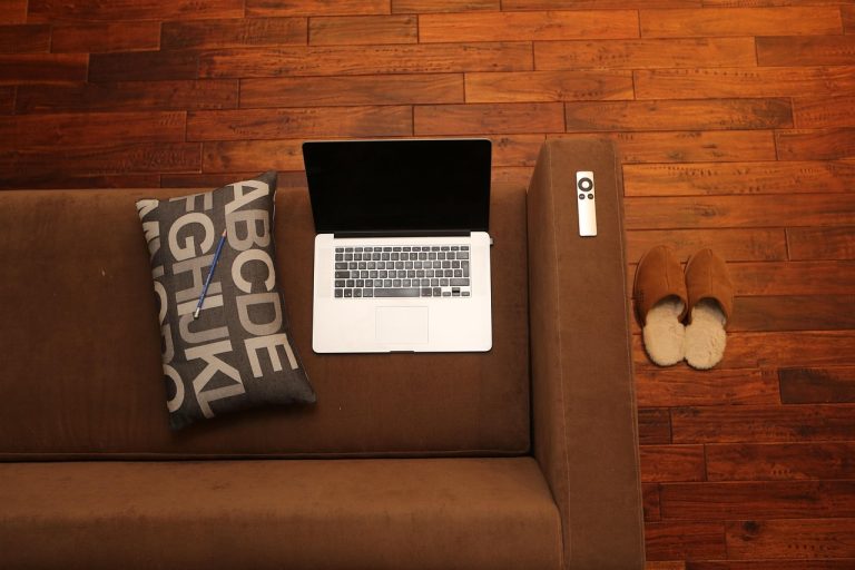 Home office, notebook, home — Editee AI: Redefining the Art of Content Curation
